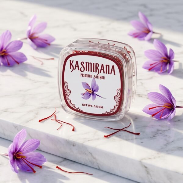 Kasmirana Pure Kashmiri Mongra Saffron (Kesar) - 0.5g X 4 (2g) Pack