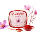 Kasmirana Premium Kashmiri Saffron Banner with Crocus Flowers