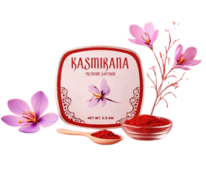 Kasmirana Premium Kashmiri Saffron Banner with Crocus Flowers