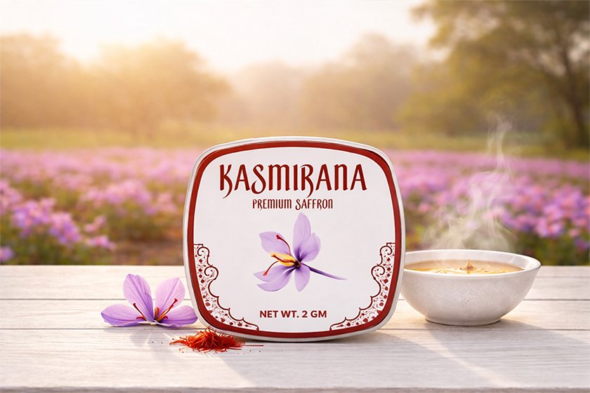 kasmirana with milk
